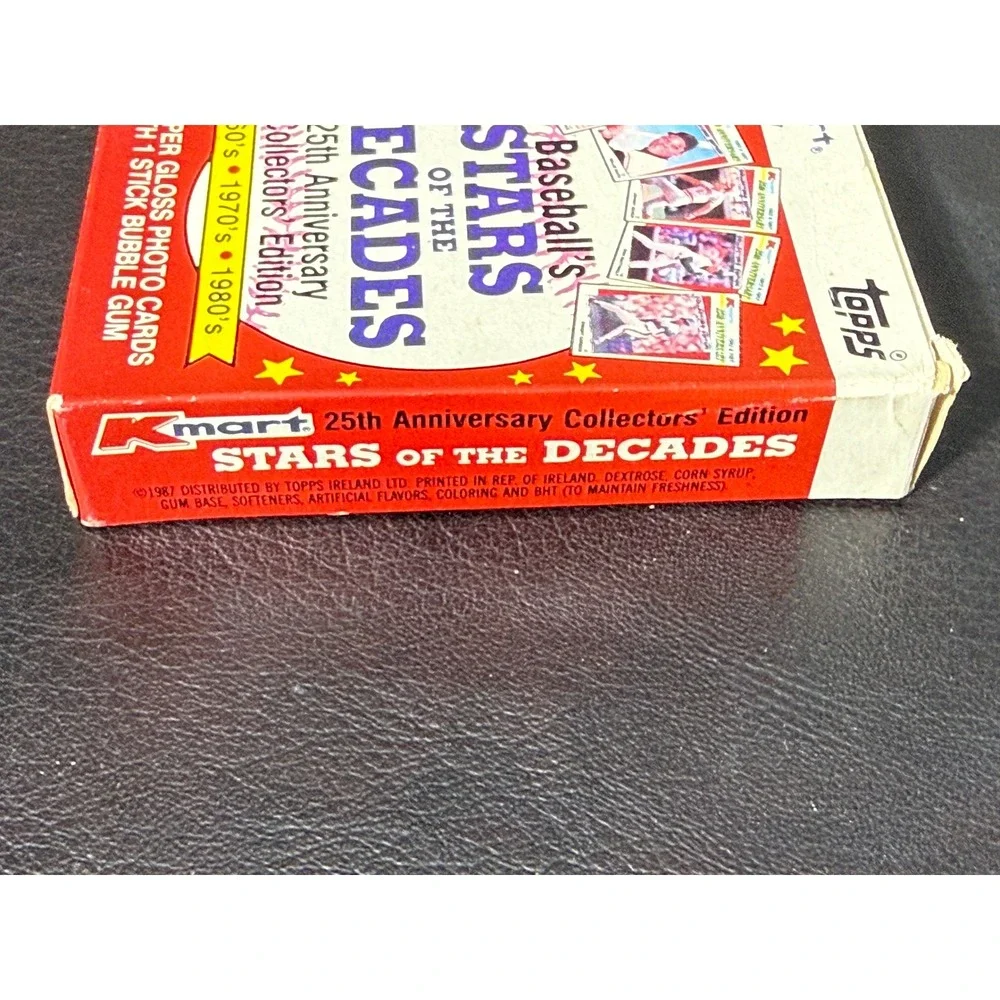 1987 Kmart Topps 25th Anniversary Stars of the Decades Baseball Card Set 33ct